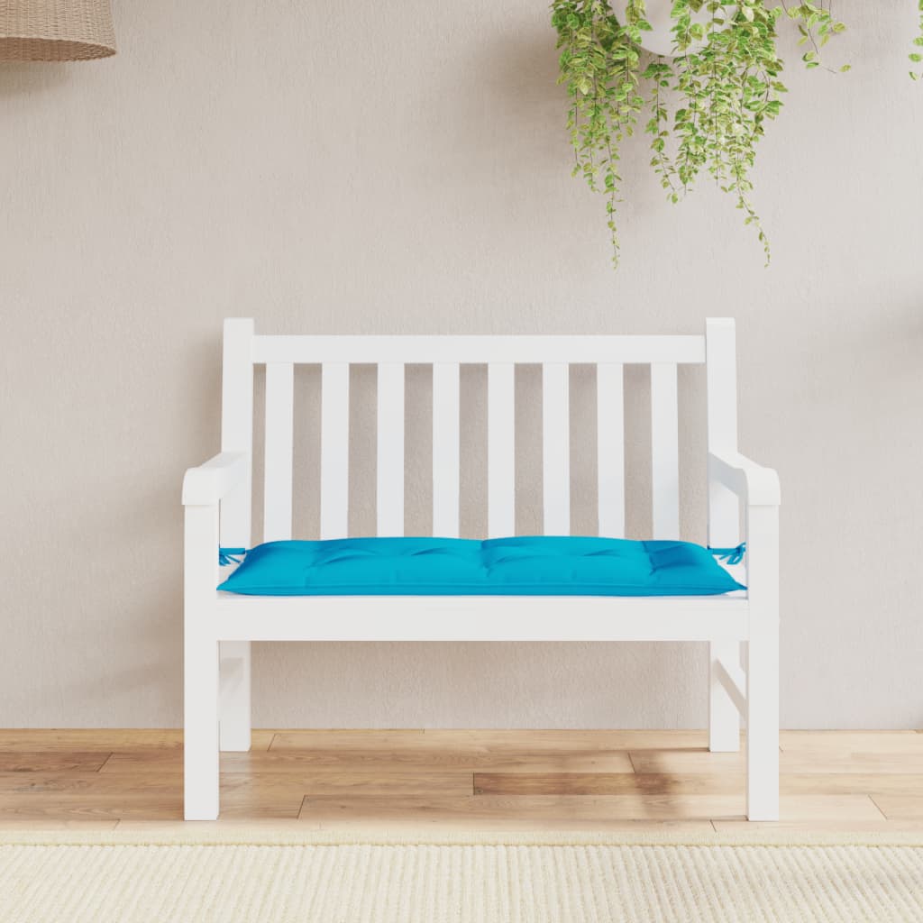 Garden Bench Cushion Light Blue 100x50x7cm Oxford Fabric