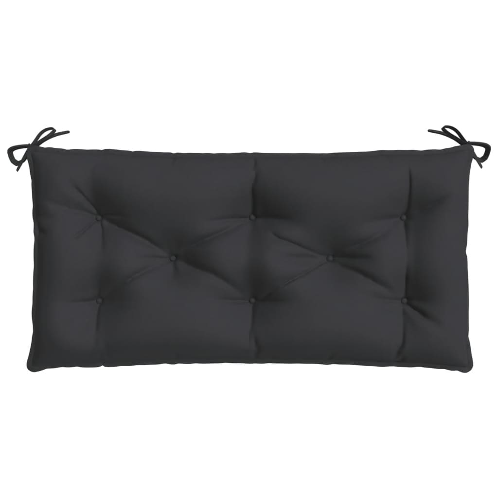 Garden Bench Cushion Black 100x50x7 cm Oxford Fabric