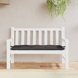 Garden Bench Cushion Anthracite 120x50x7 cm Oxford Fabric - Side View