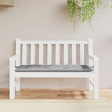 Garden Bench Cushion Grey 120x50x7 cm Oxford Fabric - Side View
