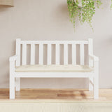 Garden Bench Cushion Cream 120x50x7 cm Oxford Fabric - Side View