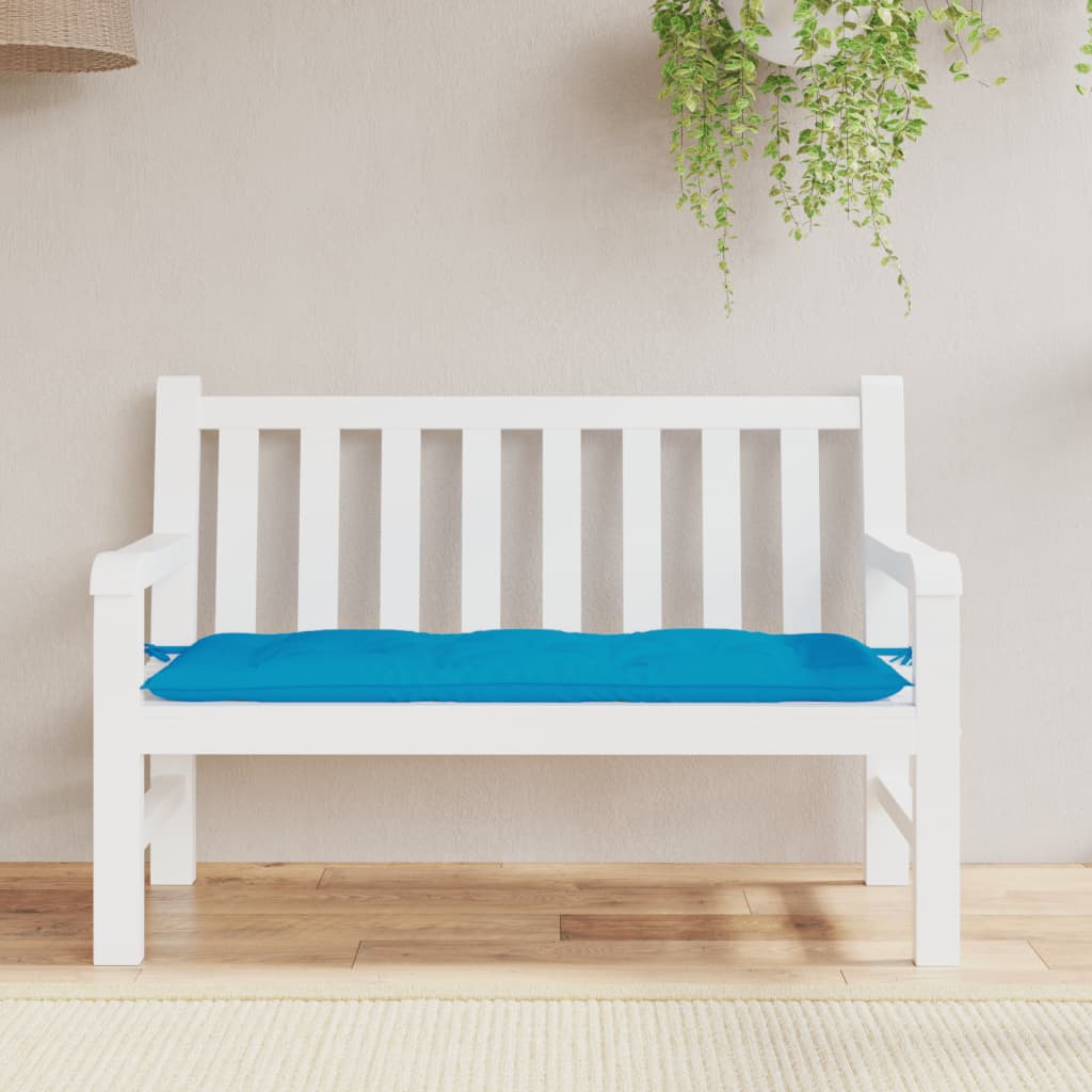 Garden Bench Cushion Light Blue 120x50x7cm Oxford Fabric