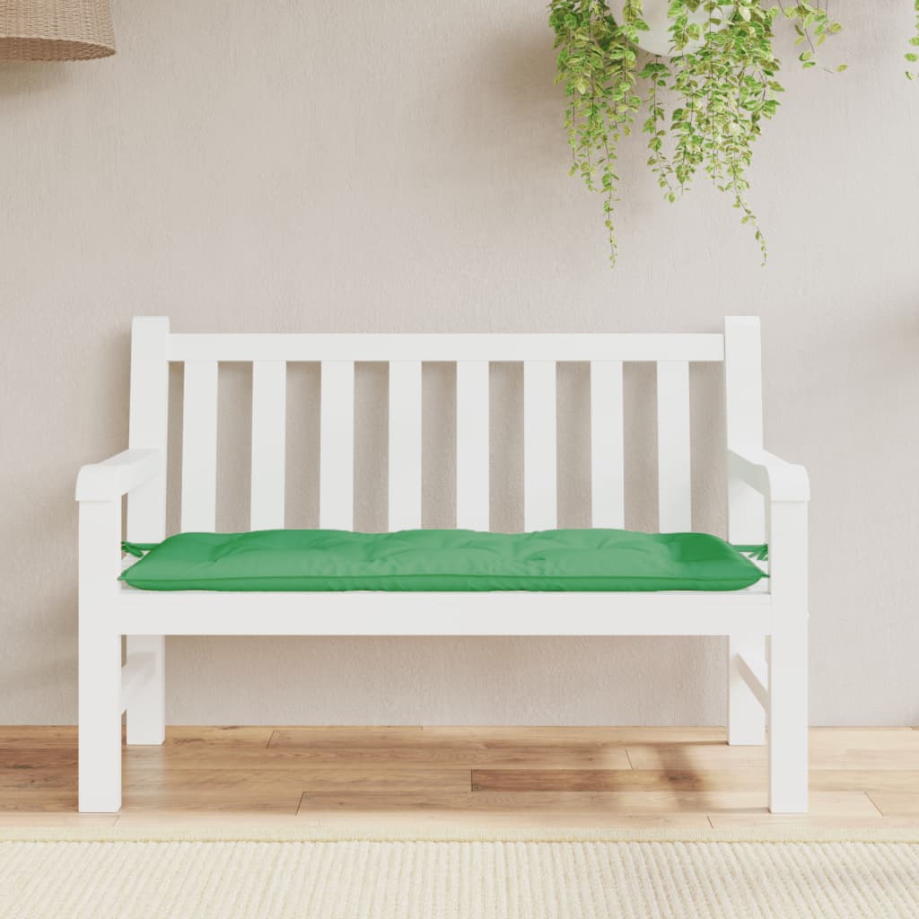Garden Bench Cushion Green 120x50x7cm Oxford Fabric