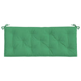 Garden Bench Cushion Green 120x50x7cm Oxford Fabric - Top-Down View