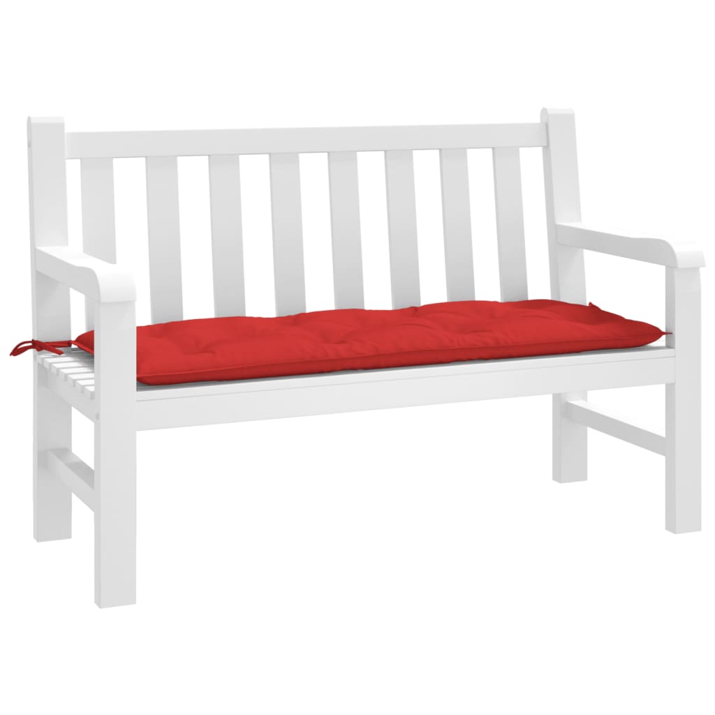 Garden Bench Cushion Red 120x50x7cm Oxford Fabric