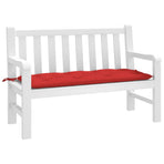 Garden Bench Cushion Red 120x50x7cm Oxford Fabric