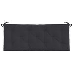 Garden Bench Cushion Black 120x50x7 cm Oxford Fabric