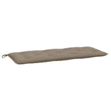 Garden Bench Cushion Taupe 120x50x7 cm Oxford Fabric - Front View