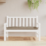Garden Bench Cushion Taupe 120x50x7 cm Oxford Fabric - Side View