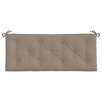 Garden Bench Cushion Taupe 120x50x7 cm Oxford Fabric