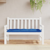 Garden Bench Cushion Blue 120x50x7cm Oxford Fabric - Side View