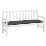 Garden Bench Cushion Anthracite 150x50x7 cm Oxford Fabric - Side View