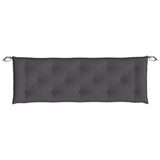 Garden Bench Cushion Anthracite 150x50x7 cm Oxford Fabric - Top-Down View