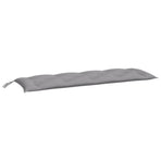 Garden Bench Cushion Grey 150x50x7 cm Oxford Fabric