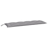 Garden Bench Cushion Grey 150x50x7 cm Oxford Fabric - Front View