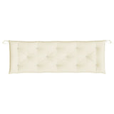 Garden Bench Cushion Cream 150x50x7 cm Oxford Fabric