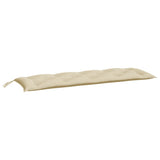 Garden Bench Cushion Beige 150x50x7 cm Oxford Fabric