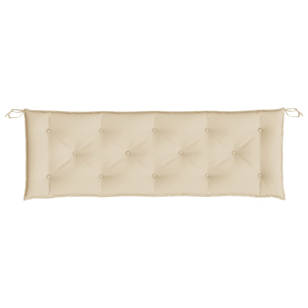 Garden Bench Cushion Beige 150x50x7 cm Oxford Fabric