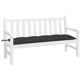 Garden Bench Cushion Black 150x50x7 cm Oxford Fabric - Side View
