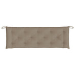 Garden Bench Cushion Taupe 150x50x7 cm Oxford Fabric