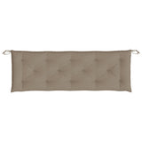 Garden Bench Cushion Taupe 150x50x7 cm Oxford Fabric - Top-Down View