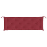 Garden Bench Cushion Wine Red 150x50x7 cm Oxford Fabric - Top-Down View