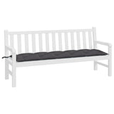 Garden Bench Cushion Anthracite 180x50x7 cm Oxford Fabric - Side View