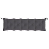 Garden Bench Cushion Anthracite 180x50x7 cm Oxford Fabric - Top-Down View