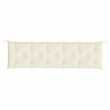 Garden Bench Cushion Cream 180x50x7 cm Oxford Fabric - Top-Down View