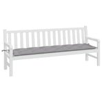 Garden Bench Cushion Grey 200x50x7 cm Oxford Fabric