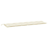 Garden Bench Cushion Cream 200x50x7 cm Oxford Fabric