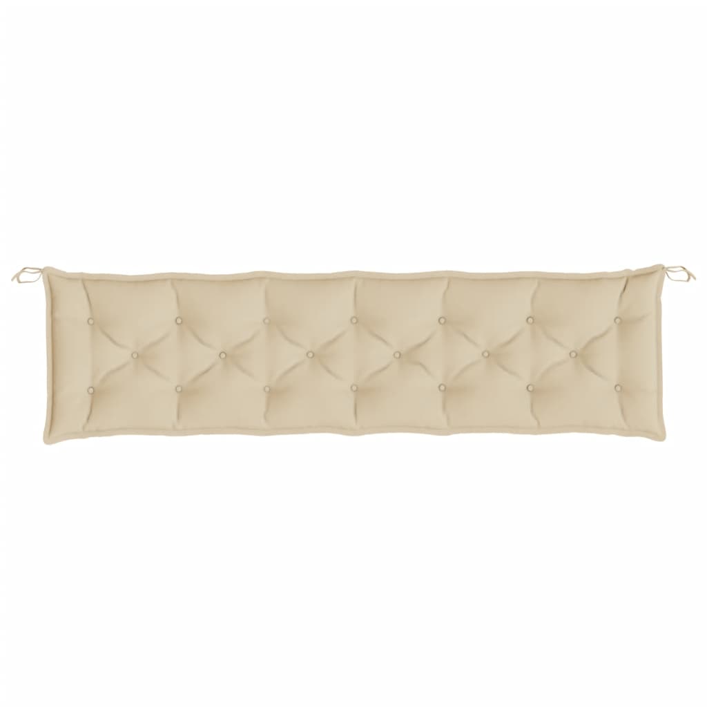 Garden Bench Cushion Beige 200x50x7 cm Oxford Fabric