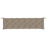 Garden Bench Cushion Taupe 200x50x7 cm Oxford Fabric
