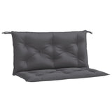 Garden Bench Cushions 2 pcs Anthracite 100x50x7 cm Oxford Fabric - Front View