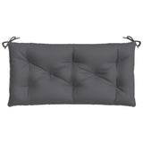 Garden Bench Cushions 2 pcs Anthracite 100x50x7 cm Oxford Fabric - 45-Degree Angle