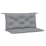 Garden Bench Cushions 2pcs Grey 100x50x7 cm Oxford Fabric - Front View