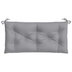 Garden Bench Cushions 2pcs Grey 100x50x7 cm Oxford Fabric