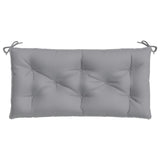 Garden Bench Cushions 2pcs Grey 100x50x7 cm Oxford Fabric - 45-Degree Angle