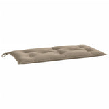 Garden Bench Cushions 2 pcs Taupe 100x50x7 cm Oxford Fabric - Top-Down View