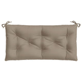 Garden Bench Cushions 2 pcs Taupe 100x50x7 cm Oxford Fabric - 45-Degree Angle