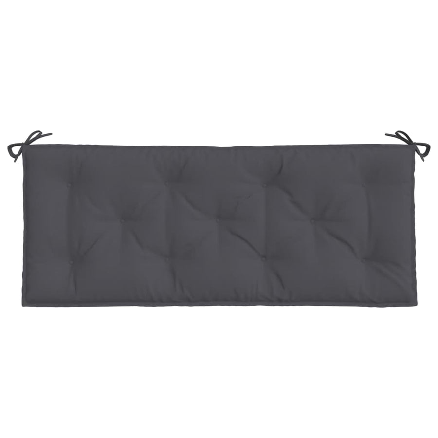 Garden Bench Cushions 2pcs Anthracite 120x50x7cm Oxford Fabric