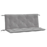 Garden Bench Cushions 2pcs Grey 120x50x7cm Oxford Fabric - Front View