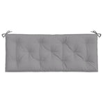 Garden Bench Cushions 2pcs Grey 120x50x7cm Oxford Fabric
