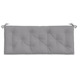 Garden Bench Cushions 2pcs Grey 120x50x7cm Oxford Fabric - 45-Degree Angle