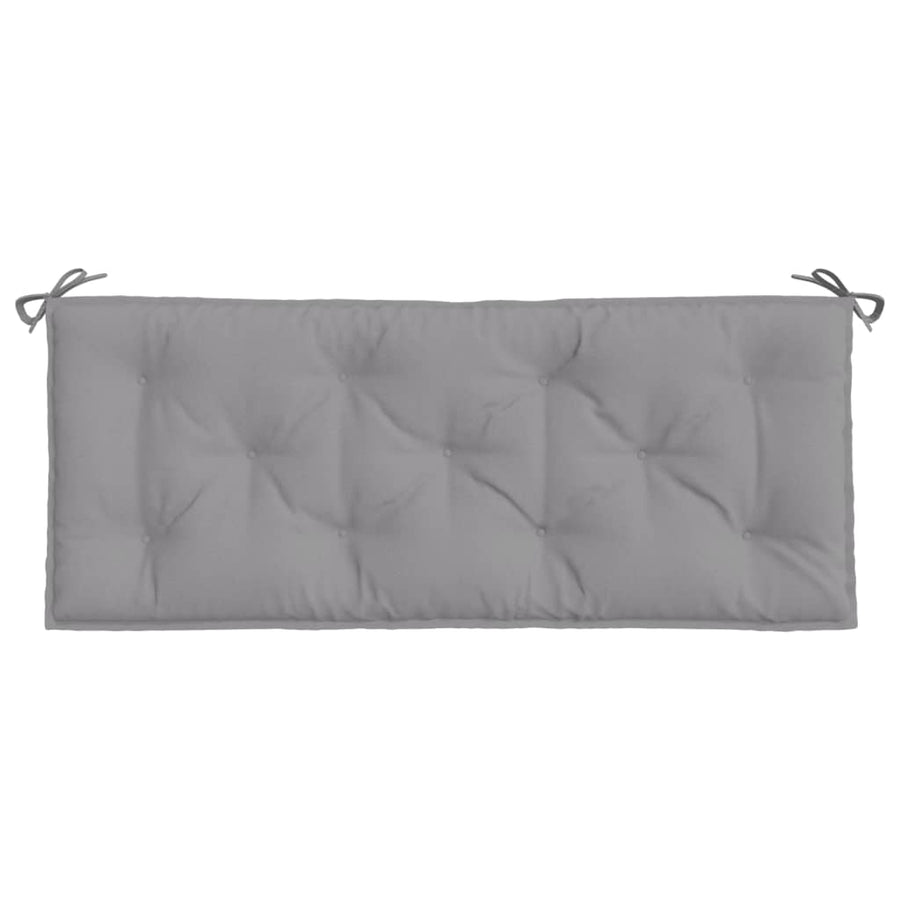 Garden Bench Cushions 2pcs Grey 120x50x7cm Oxford Fabric