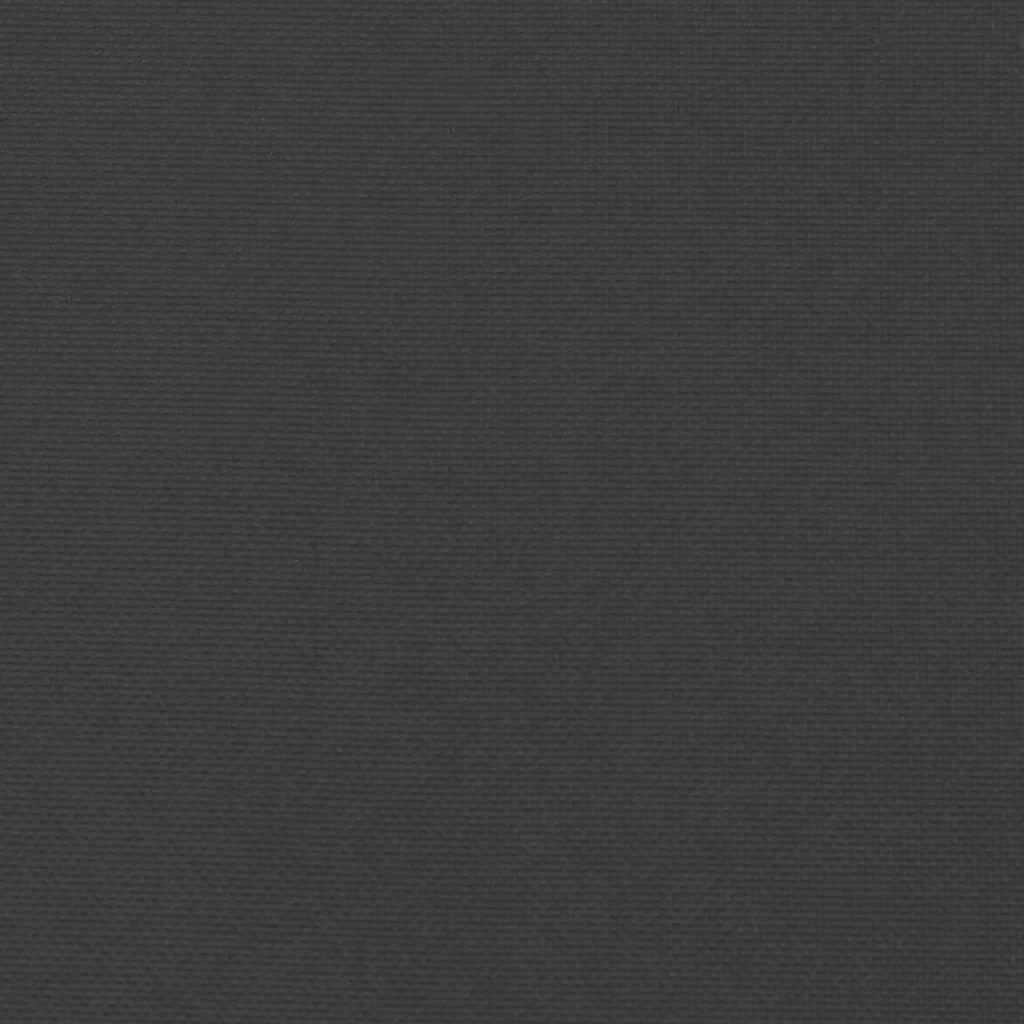 Garden Bench Cushions 2pcs Black 120x50x7cm Oxford Fabric