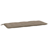 Garden Bench Cushions 2 pcs Taupe 120x50x7 cm Oxford Fabric - Top-Down View