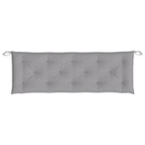 Garden Bench Cushions 2pcs Grey 150x50x7cm Oxford Fabric - Rear View