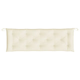 Garden Bench Cushions 2 pcs Cream White 150x50x7 cm Oxford Fabric