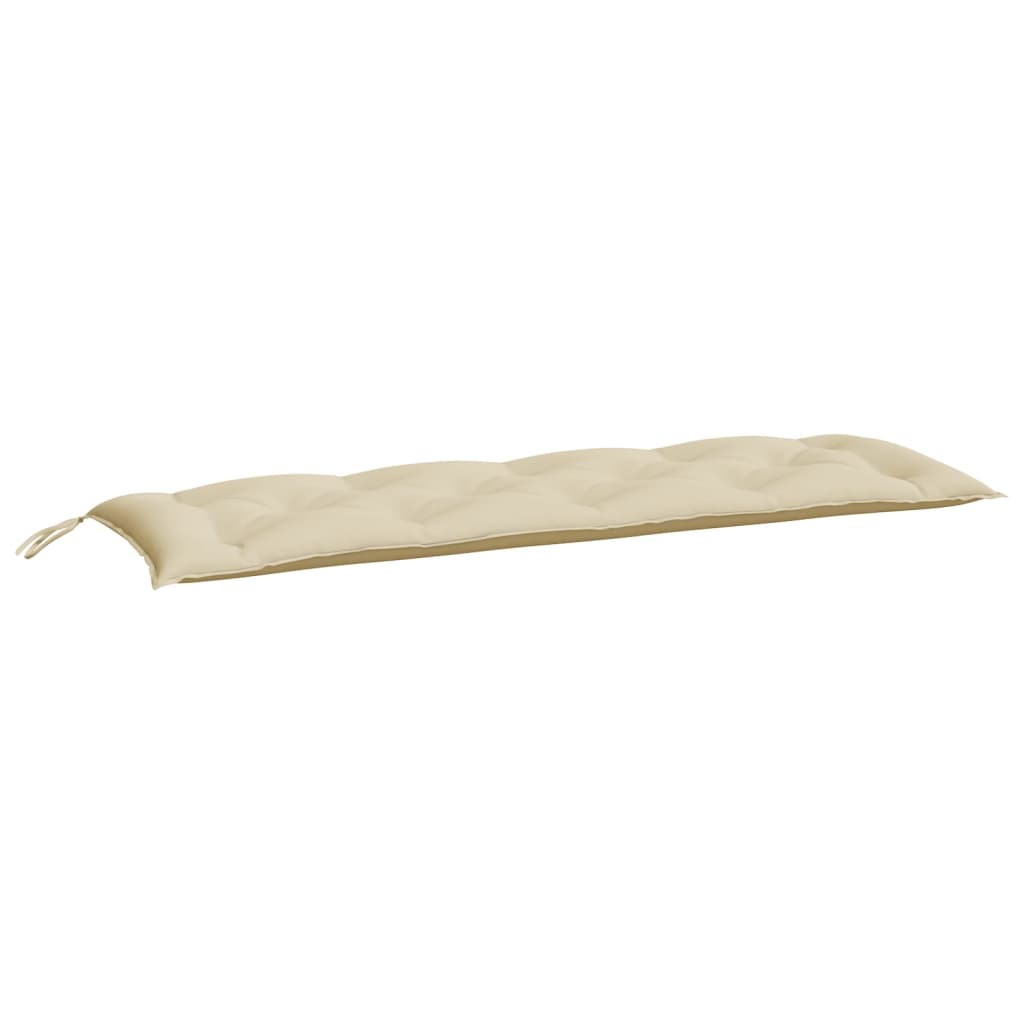 Garden Bench Cushions 2 pcs Beige 150x50x7 cm Oxford Fabric